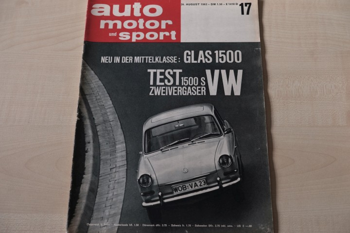 Deckblatt Auto Motor und Sport (17/1963)
